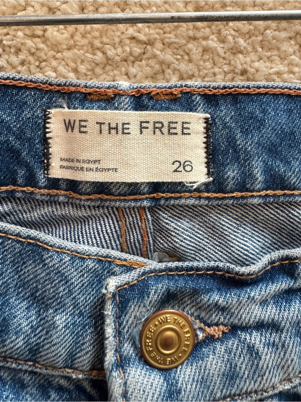 Free People Washed Light Blue Boyfriend Jeans - Picture 6 of 7